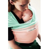 Слинг-шарф трикотажный JPMBB "Мята-светло-розовый" 