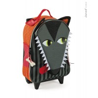 Детский чемодан на колесиках "Серый волк" Janod