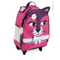 Детский чемодан на колесиках "Розовая кошка" Janod