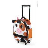 Детский чемодан на колесиках "Пятнистая корова" Janod