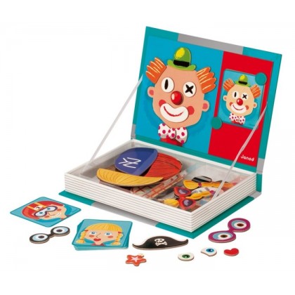 Магнитная книга "Смешное лицо" Janod