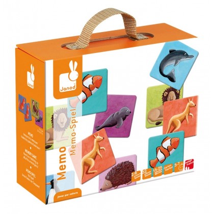 Игра на запоминание "Животный мир", 32 эл. Janod