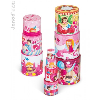 Пирамидка круглая "Вкуснятина", 10 эл. Janod