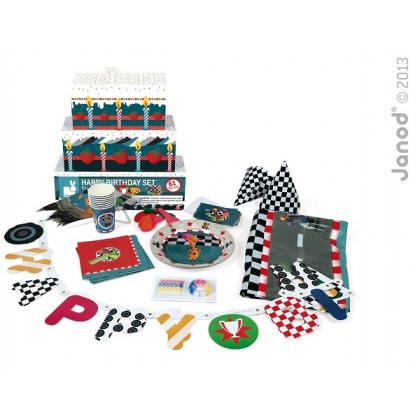 Набор для детского праздника "Автогонки" Janod
