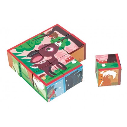 Кубики "Лесные животные" Janod