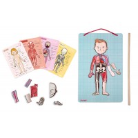 Игра магнитная "Тело человека" на 11 иност. яз. Janod