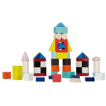 Конструктор "Разноцветные блоки", 50 шт. Janod