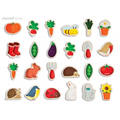 Магниты "Сад", 24 шт. Janod