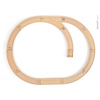 Железная дорога "Набор деревянных треков с запасным путем", 12 эл.Janod