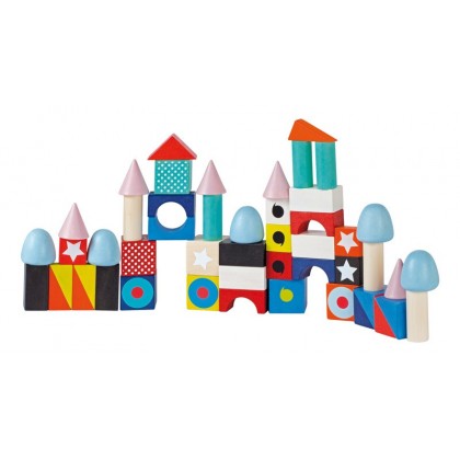 Конструктор "Большие разноцветные блоки", 50 эл. Janod