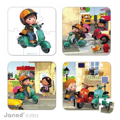 Пазл "Я - на скутере" Janod