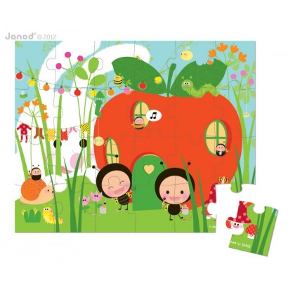 Пазл 24 эл. "Сад и насекомые" Janod