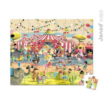 Пазл 54 эл. "На арене цирка " Janod