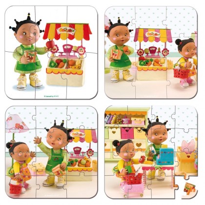 Пазл "Я продавец", 6-9-12-16 эл. Janod