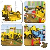 Пазл "Я - экскаваторщик", 4 в 1 Janod
