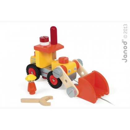 Каталка-конструктор "Бульдозер" Janod