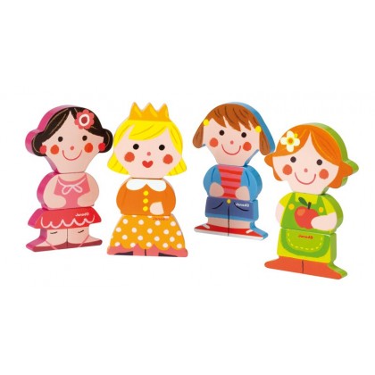 Фигурки магнитные "Забавные куклы" Janod