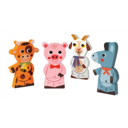 Фигурки магнитные "Домашние животные" Janod