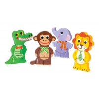 Фигурки магнитные "Дикие животные" Janod