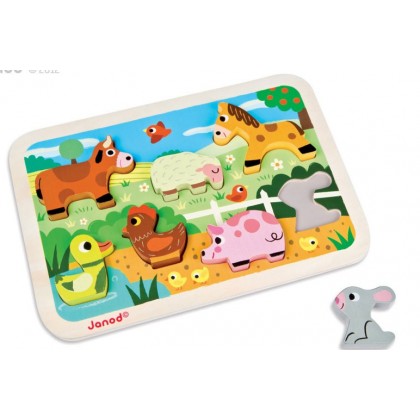 Пазл "Животные фермы" Janod