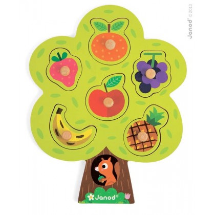 Пазл фигурный "Фруктовое дерево" Janod