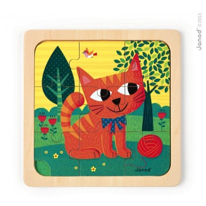 Пазл "Кот Феликс", 9 эл. Janod