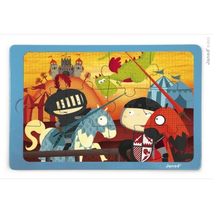 Пазл 12 эл. "Поединок короля Артура" Janod