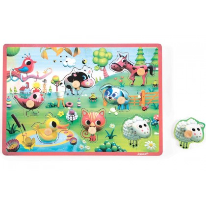 Пазл музыкальный "Любимые друзья" Janod