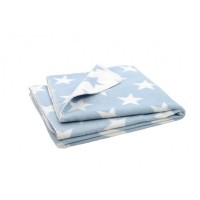 Байковый плед Jollein 100х150 см, цвет Star blue