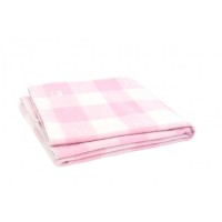 Байковый плед Jollein 75х100 см, цвет Check pink