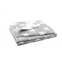Байковый плед Jollein 75х100 см, цвет Star grey