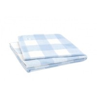 Байковый плед Jollein 100х150 см, цвет Check blue