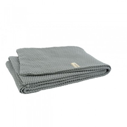 Вязаный плед Jollein 75х100 см , цвет серый