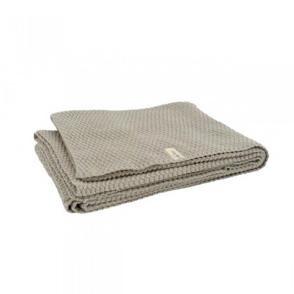 Вязаный плед Jollein 100х150 см , цвет песочный 