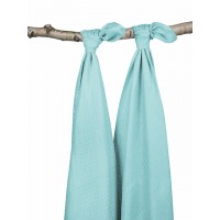 Комплект бамбуковых пеленок Jollein 115 х115 см, цвет мята (2 шт)