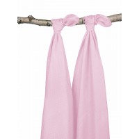 Комплект бамбуковых пеленок Jollein 115 х115 см, цвет светло-розовый (2 шт)