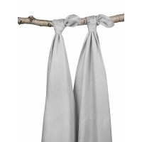 Комплект бамбуковых пеленок Jollein 115 х115 см, цвет серый (2 шт)