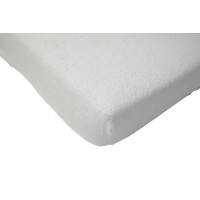 Махровая простыня на резинке Jollein 70х140 см, цвет белый