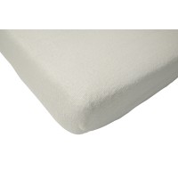 Махровая простыня на резинке Jollein 70х140 см, цвет экрю