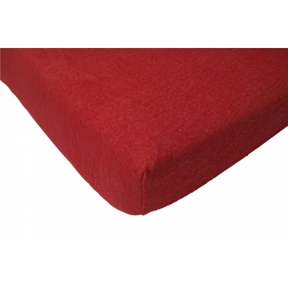 Махровая простыня на резинке Jollein 75х150 см, цвет красный