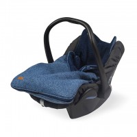 Конверт с мехом Jollein, цвет Синий меланж