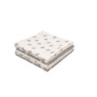 Комплект многоцелевых пеленок Jollein  Starfish grey 70х70 см, 6 шт (муслин)