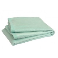 Байковый плед Jollein 75х100 см, цвет нефритовый