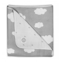 Муслиновое одеяло Jollein "Серые облака" (120х120 см)