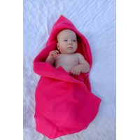 Байковый плед Jollein 75х100 см, цвет фуксия