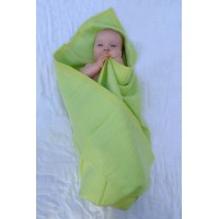 Байковый плед Jollein 100х150 см, цвет лайм