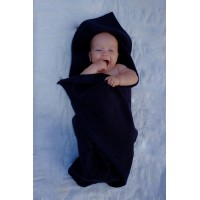 Байковый плед Jollein 100х150 см, цвет темно-синий