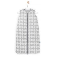 Утепленный спальный мешок Jollein "Серые ромбы" (70 см)