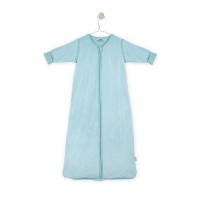 Флисовый спальный мешок Jollein со съемными рукавами, 70 см, цвет лагуна
