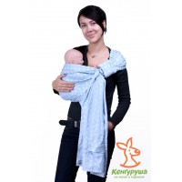 Слинг с кольцами "Кенгуруша" City-Style, цвет джинс / нежность